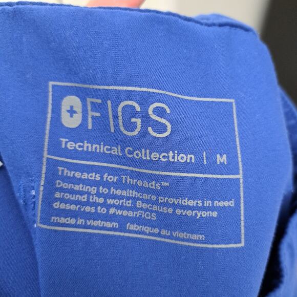 Figs Men's Cairo Cargo Royal Scrub Pants Size Medium - Picture 7 of 7